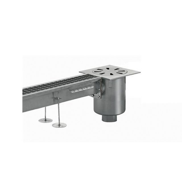 Drain channel for slaughter waste