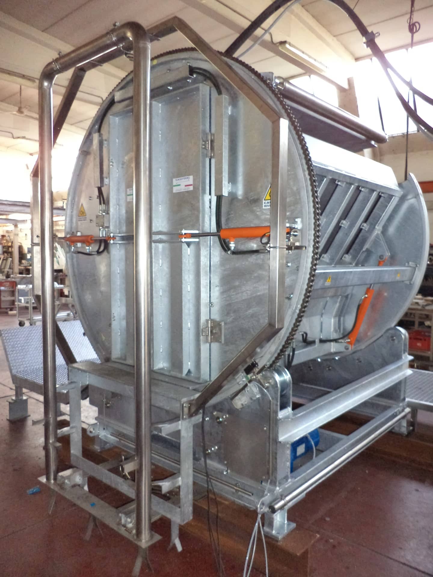 Cattle killing machine, halal processing plants